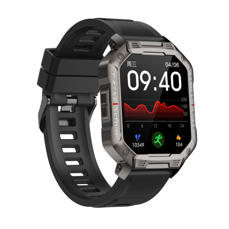 HAMTOD NX3 1.83 inch Smart Watch, Support Bluetooth Call / Sleep / Heart Rate / Blood Oxygen / Blood Pressure Monitoring(Black)