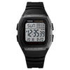SKMEI 1278 Fashionable Outdoor 50m Waterproof Digital Watch Student Sports Wrist Watch Support 5 Group Alarm Clocks (Titanium), SKMEI 1278