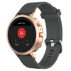 18mm Texture Silicone Wrist Strap Watch Band for Fossil Female Sport / Charter HR / Gen 4 Q Venture HR