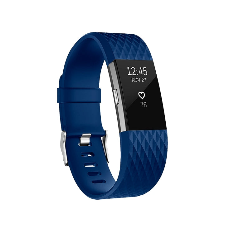 Diamond Pattern Adjustable Sport Watch Band for FITBIT Charge 2, Size: S, 10.5x8.5cm, S