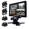 K0164 7 inch HD Car 18 IR  Rear View Backup Four Cameras Rearview Monitor
