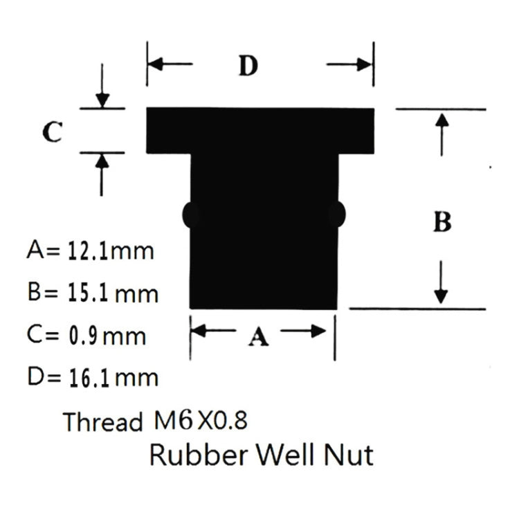 20 in 1 M6 Universal Motorcycle Windshield Brass Nuts, M6