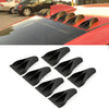 7 PCS Universal Car Eagle Claw Style Shark Fin Diffuser Vortex Generator Roof Spoiler, Carbon Fiber