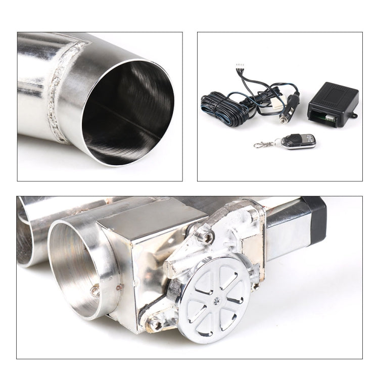 CNSPEED Y Shape 2 In 1 Car Remote Control Electric Exhaust Valve Pipe, Size: 3 inch, Size: 3 inch