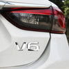 V6 Shape Car Metal Body Decorative Sticker, V6 Shape