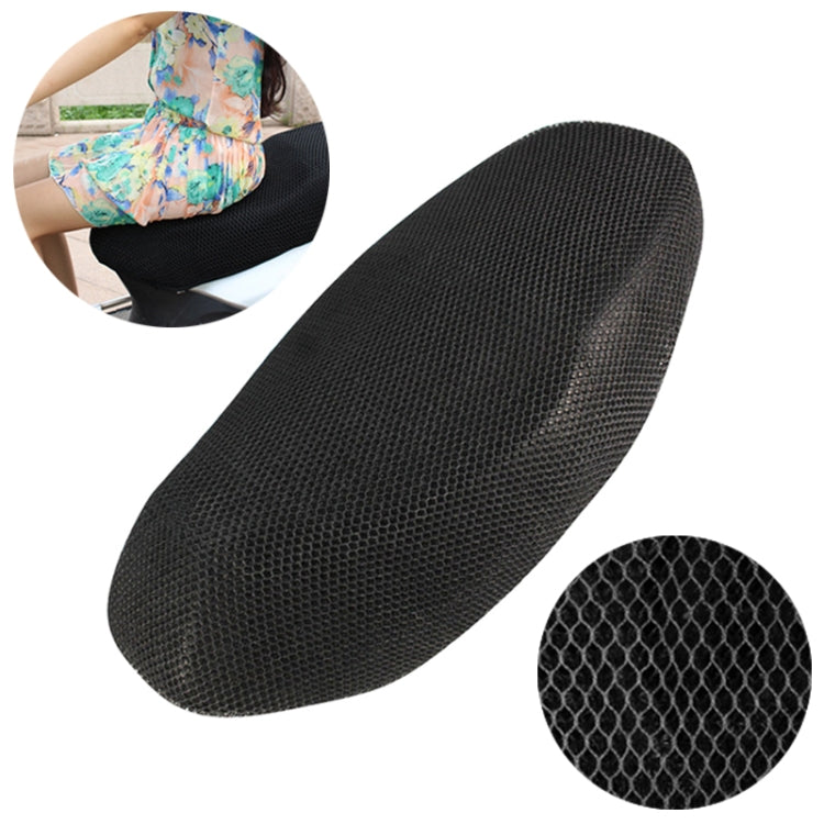 Motorcycle Breathable Sunscreen Double Layer 3D Honeycomb Small Hole Polyester Cushion Mesh, Size: L, Length: 86cm; Width: 51cm, Size: L