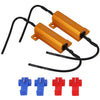 2 PCS Car Canbus Error Canceller Decoder Load Resistor LED 50W 6 Ohm No Blinking Decoder, 50W 6 Ohm