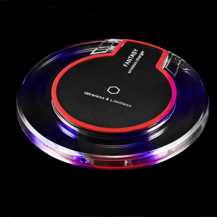 15W Safety Wireless and Limitless QI-standard Wireless Charger Fast Charging Charger with Micro USB Cable, Black+White