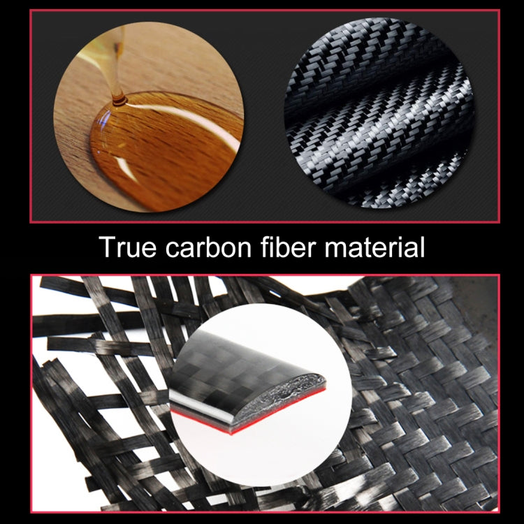 2 PCS Car Rear Horn Carbon Fiber Decorative Sticker for Jeep Grand Cherokee 2014-2017, Rear Horn