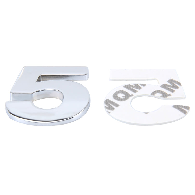 Car Vehicle Badge Emblem 3D Number One Self-adhesive Sticker Decal, Size: 3.6*4.5*0.5cm, 5, 6, 7, 8, 1, 2, 3, 4