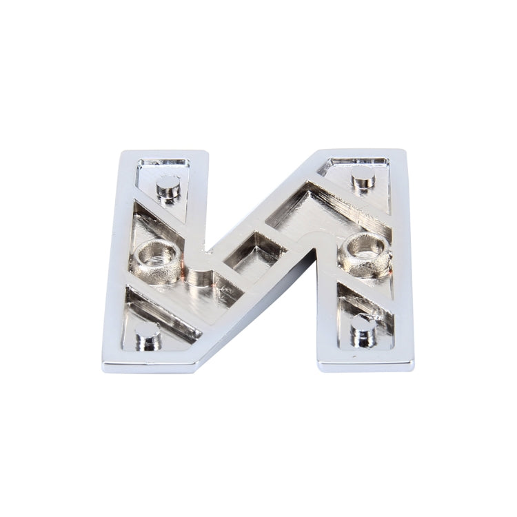 Car Vehicle Badge Emblem 3D English Letter Self-adhesive Sticker Decal, Size: 4.5*4.5*0.5cm, N, D