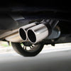 Universal Car Styling Stainless Steel Curved Double Outlets Exhaust Tail Muffler Tip Pipe, Curved Double