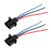 1 Pair H13 Bulb Holder Base Male Socket with Wire, H13