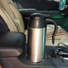 HJ-18A Stainless Steel Electric Mug 750ml DC 12V Car Electric Kettle Heated Mug Car Coffee Cup With Charger Cigarette Lighter Heating Cup Kettle Insulated Water Heater Mug