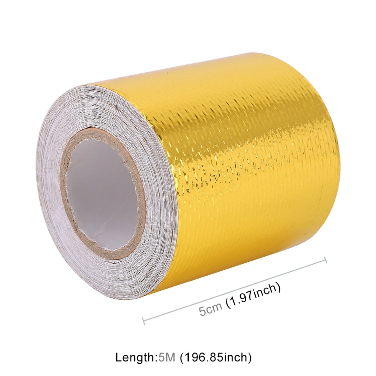 5m Exhaust Wrap Auto Motor Exhaust Heat Shield Aluminum Foil Paper Heat Resistant Wrap, 5m Heat Resistant Wrap
