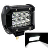 4 inch Three Rows Led Light Bar Modified Off-road Lights Roof Light Bar IP67 Waterproof 9W Condenser 6000K 5500LM LED Spotlight Light Searchlight Car LED Work Lights, DC 10-48V, Spot+36W