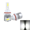2 PCS 9007 18W 1800 LM 6000K IP68 Casnbus Constant Current Car LED Headlight with 2 COB Lamps, DC 9-36V, 9007