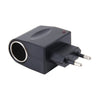 6W Vehicle Power Inverters 220V AC/DC to 12V DC with Car Cigarette Lighter Socket Adapter Converter Vehicle Amplifier Power Output: DC 12V 500mA(EU Plug), 12V 500mA(EU Plug)