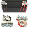 FOXSUR 1 Pair Car Automotive Battery Wire Cable Terminals Clamp Connectors Kit, Wire Cable Terminals