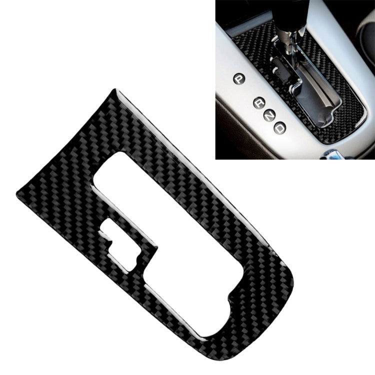 Car Carbon Fiber Center Control Gear Shift Position Panel Decorative Sticker for Chevrolet Cruze 2009-2015, Left and Right Drive Universal, Gear Shift Position