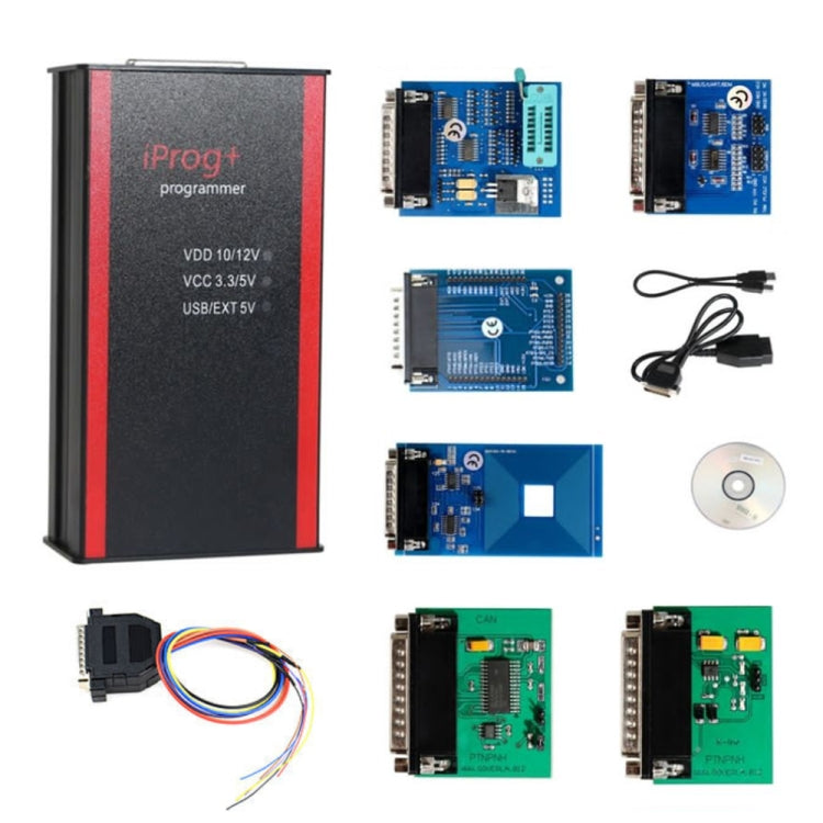 Iprog+ Pro V48 Car Key Programmer Odometer Correction Airbag Reset Tool, V48