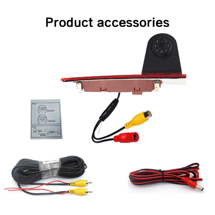 PZ477 Car Waterproof 170 Degree Brake Light View Camera for Ford Transit Custom, PZ477