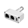 SHUNWEI SD-1909 80W 0.8A Car 2 in 1 USB Charger 90 Degree Free Rotation Cigarette Lighter, SD-1909, SD-1909 (Black)