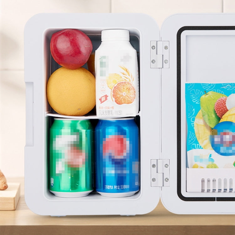 8L 37-48W Car / Home Mini Refrigerator, EU Plug, Blue, White, Pink