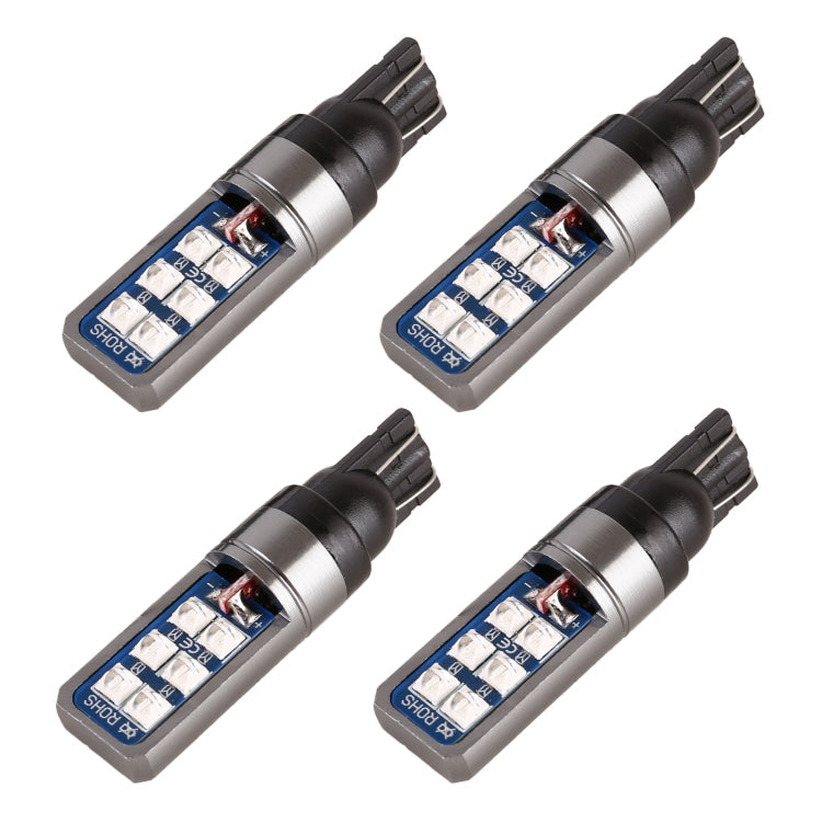 4 PCS T10 DC12V / 4W Car Clearance Light 12LEDs SMD-3030 Lamp Beads, 12LEDs SMD-3030 (Red Light), 12LEDs SMD-3030 (White Light), 12LEDs SMD-3030 (Yellow Light), 12LEDs SMD-3030 (Ice Blue Light), 12LEDs SMD-3030 (Blue Light), 12LEDs SMD-3030 (Pink Light...