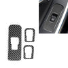 3 PCS Car Carbon Fiber Window Lifting Button Decorative Stickers for Volvo V60 2010-2017 / S60 2010-2018, Right Drive, Window Lifting Button, Right Drive