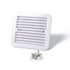 12V White Air Vent with Fan RV Trailer Caravan Gale Side Air Ventilation, A0672-02