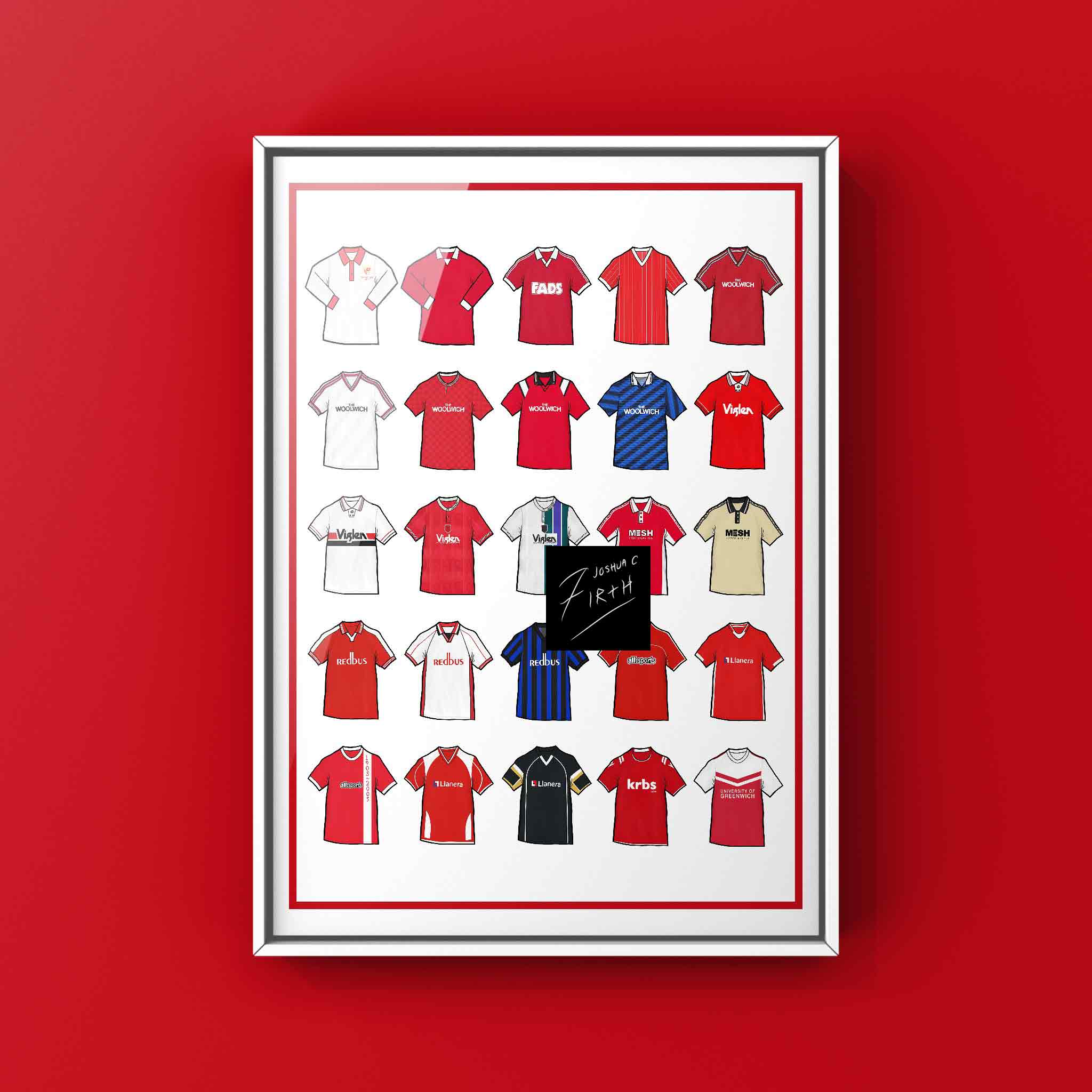 Charlton Retro Shirts Football Print