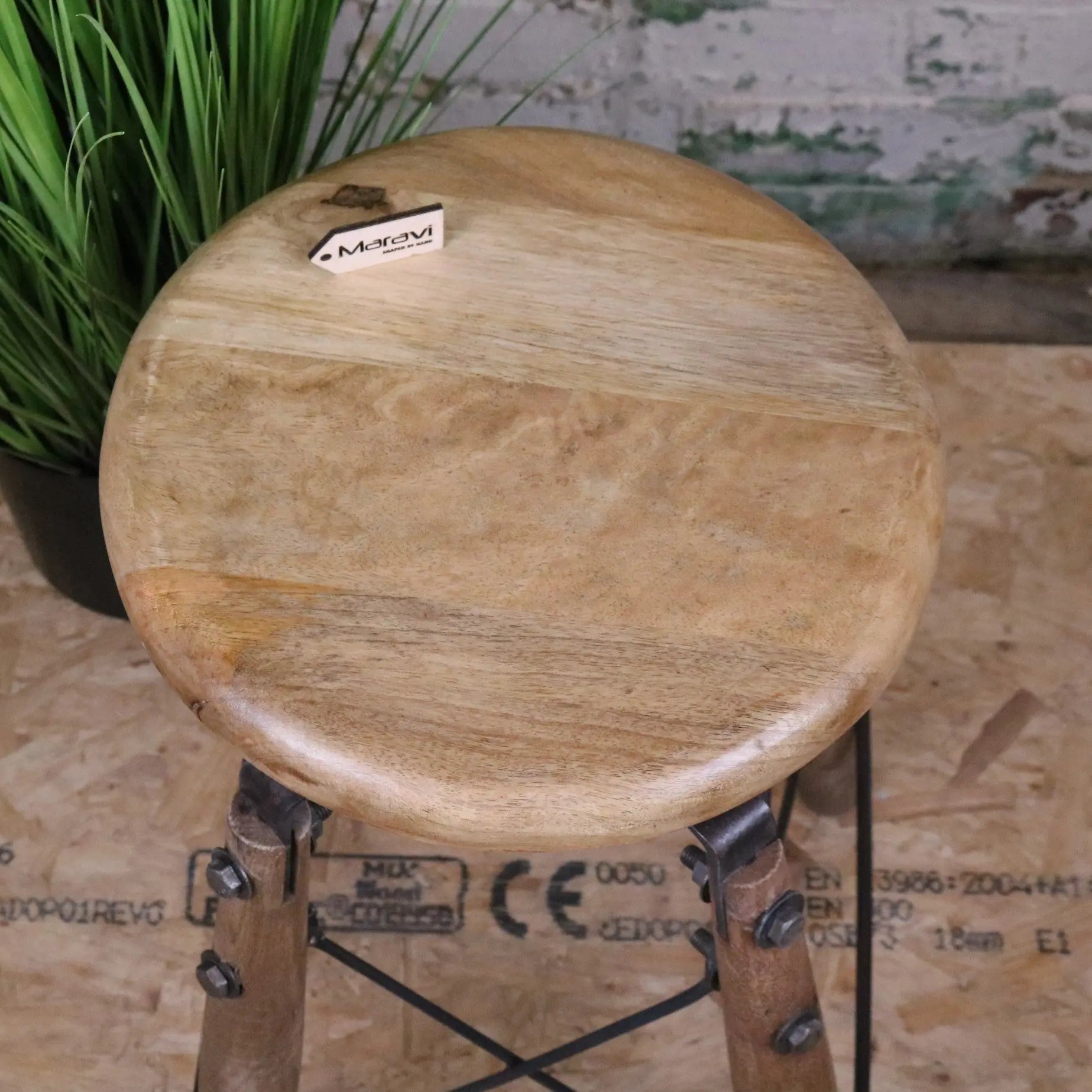 Chayana Adjustable Industrial Stool