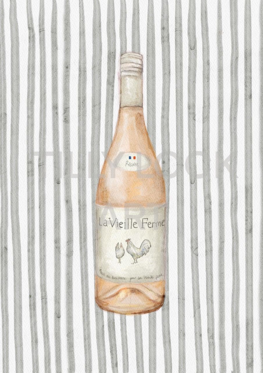 STRIPY CHICKEN WINE ~ OLIVE
