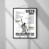 Queen Setlist Poster - Miniestadi, Barcelona - August 1st, 1986