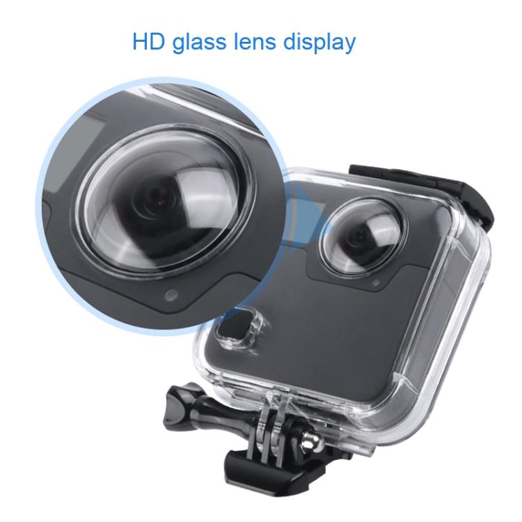 40m Waterproof Housing Protective Case  for GoPro Fusion, with Buckle Basic Mount & Screw & Wrench, For GoPro Fusion