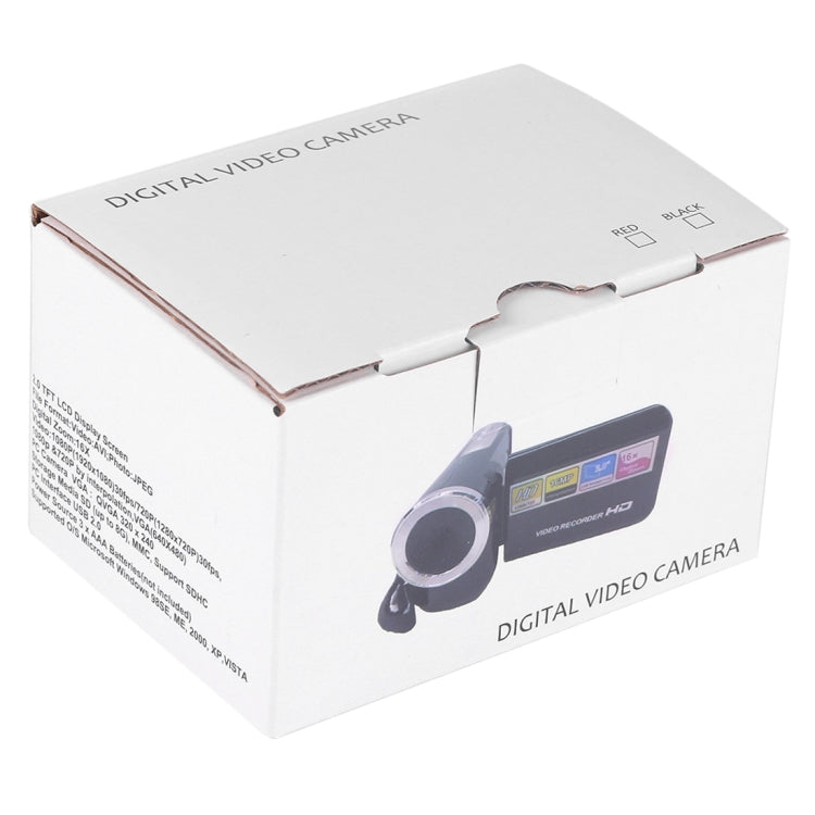 1280x720P HD 16X Digital Zoom 16.0 MP Digital Video Camera Recorder with 2.0 inch LCD Screen