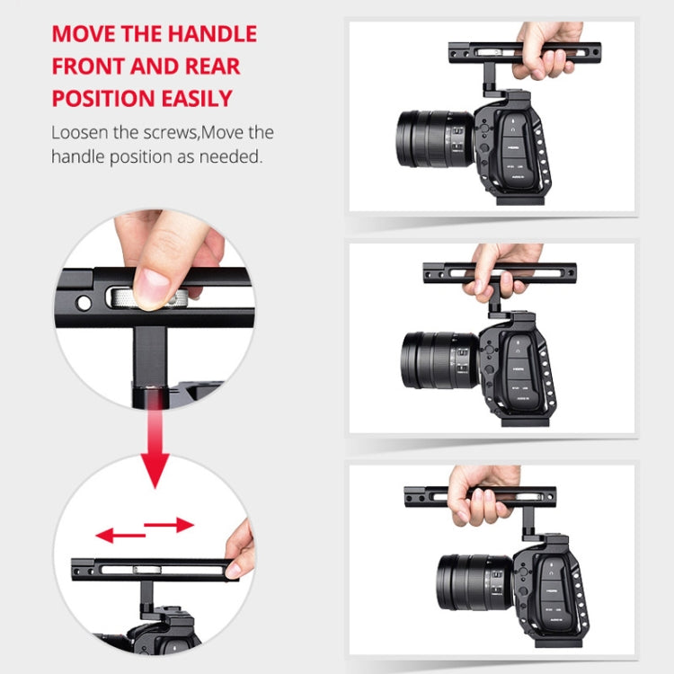 YELANGU C9-A YLG0911A Handle Video Camera Cage Stabilizer for DJI BMPCC 4K, C9-A