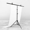 150x200cm T-Shape Photo Studio Background Support Stand Backdrop Crossbar Bracket Kit with Clips, No Backdrop, 150x200cm