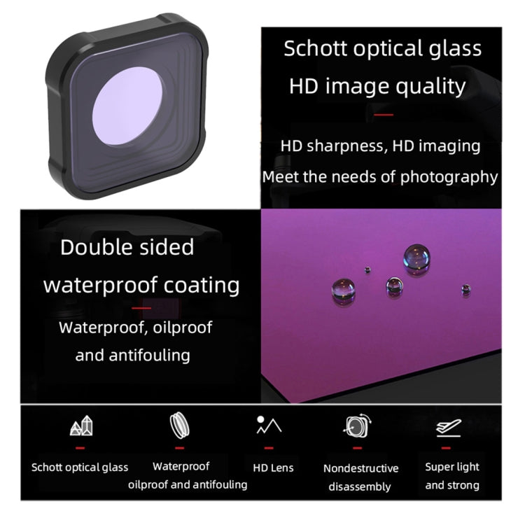 JSR KB Series CPL+ND8+ND16 Lens Filter for GoPro HERO13 Black /12 Black /11 Black /10 Black /9 Black, 3-in-1