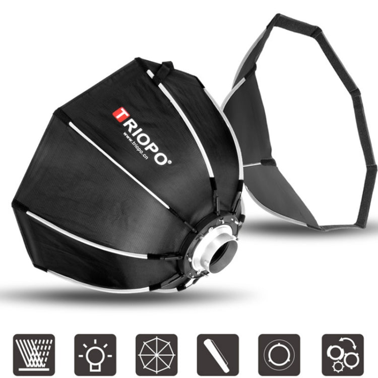 TRIOPO K2-55 55cm Speedlite Flash Octagon Parabolic Softbox Bowens Mount Diffuser, K2-55