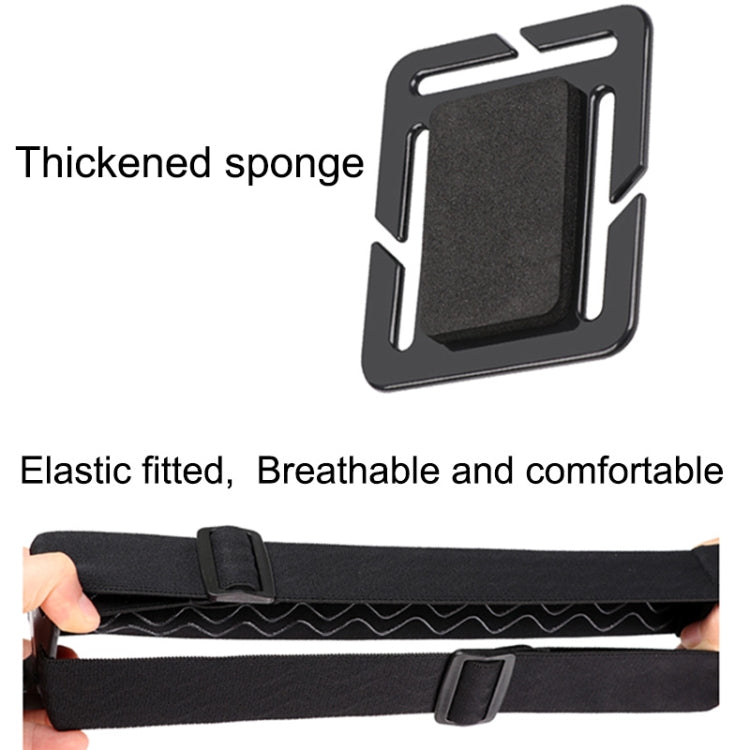 Adjustable Head Strap with Phone Clamp & Mounts for GoPro, Xiaoyi & Action Cameras (Black)