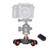 YELANGU L4X Camera Wheel Dolly II Electric Track Slider 3-Wheel Video Pulley Rolling Dolly Car with Remote Control for DSLR / Home DV Cameras, GoPro, Smartphones, Load: 3kg, L4X Dolly Car Black