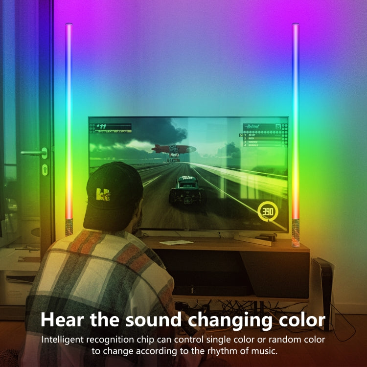 LUXCeO Mood1 85cm RGB Colorful Atmosphere Rhythm LED Stick Handheld Video Photo Fill Light, No Tripod, 85cm