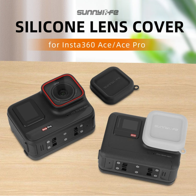 For Insta360 Ace / Ace Pro Sunnylife Silicone Lens Cap Protector Lens Cover, For Insta360 Ace / Ace Pro