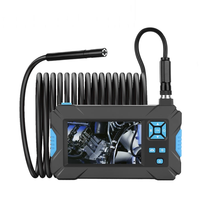 P30 5.5mm IP67 Waterproof 4.3 inch HD Portable Endoscope Hard Cable Industrial Endoscope, Cable Length: 5m, 5m, 5m (Blue)