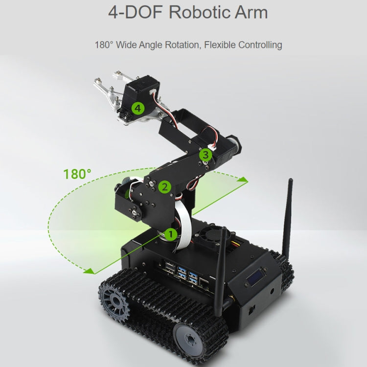 Waveshare JETANK AI Tracked Mobile Robot Kit, Based on Jetson Nano, EU Plug, Waveshare JETANK AI