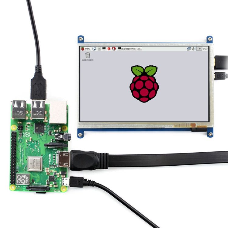 WAVESHARE 7 Inch HDMI LCD (B) 800×480 Touch Screen  for Raspberry Pi, 7 Inch HDMI LCD (B)