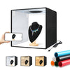 40cm Folding Portable Ring Light USB Photo Lighting Studio Shooting Tent Box with 6 x Color PVC Backdrops, Size: 40cm x 40cm x 40cm, 40cm