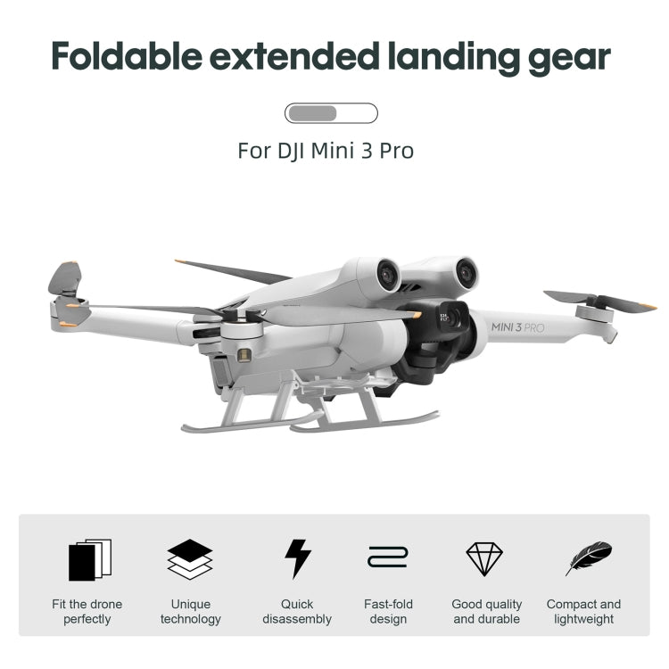 STARTRC Folding Anti-fall Anti-dirt Heightened Landing Gear Training Rack for DJI Mini 3 Pro, For DJI Mini 3 Pro